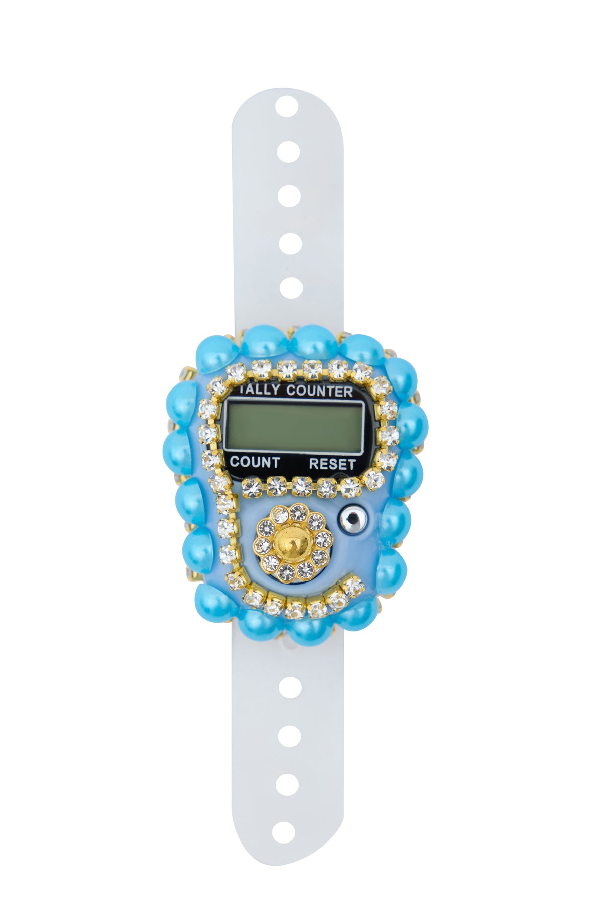 Çanta İçinde Flamlı Eşarp İnci Tesbih Taşlı Zikirmatik 10 Adet Mevlüt Hac Umre Hediyelik Set - 44