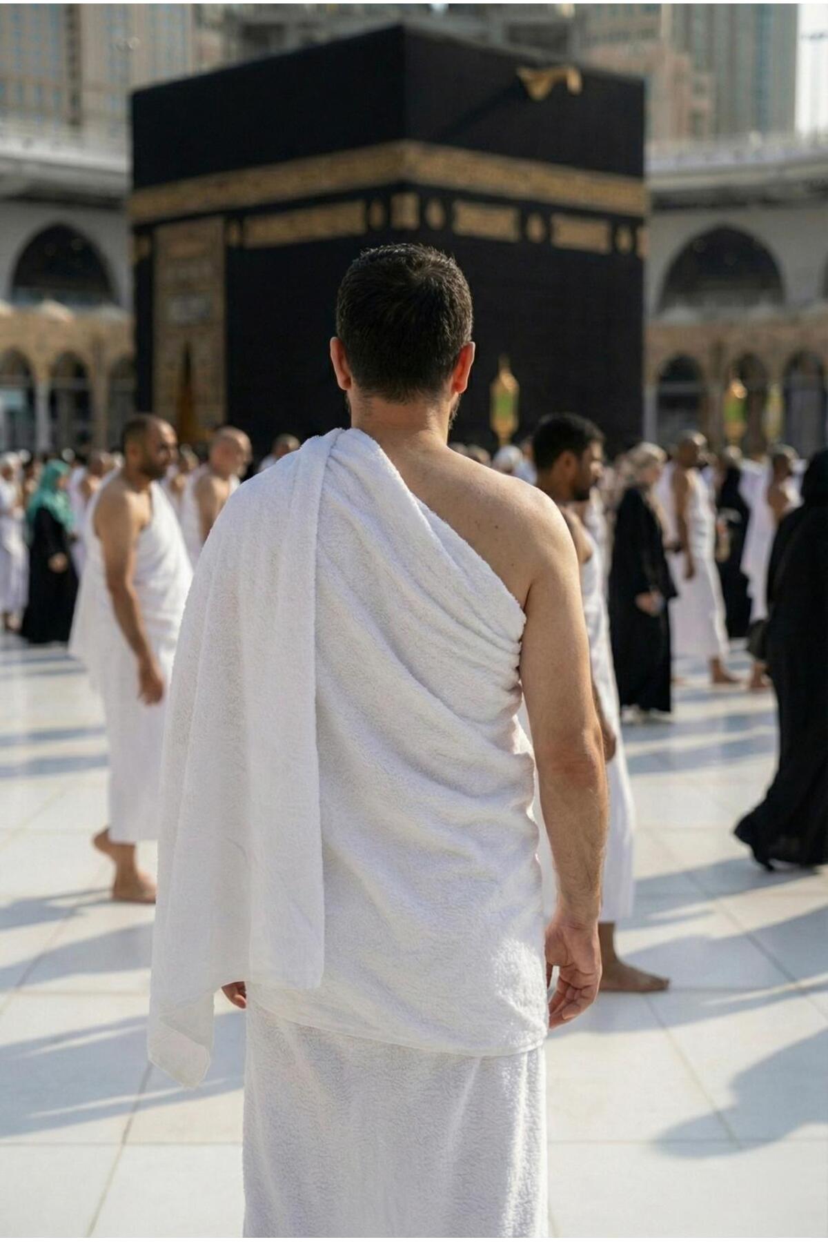 Kutulu Bambu İhram Takımı 1250 Gr Hac Umre Erkek Yumuşak Emici Hafif - 6