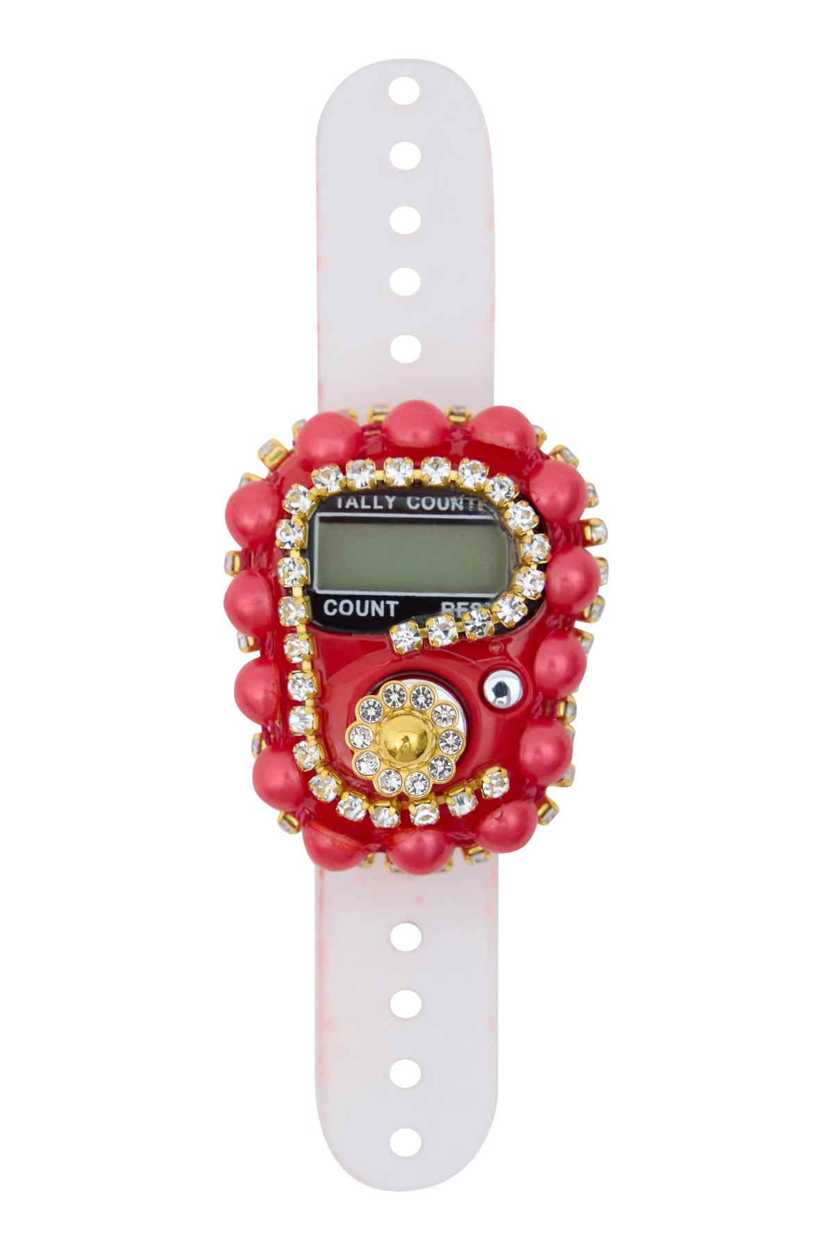 Çanta İçinde Flamlı Eşarp İnci Tesbih Taşlı Zikirmatik 10 Adet Mevlüt Hac Umre Hediyelik Set - 38