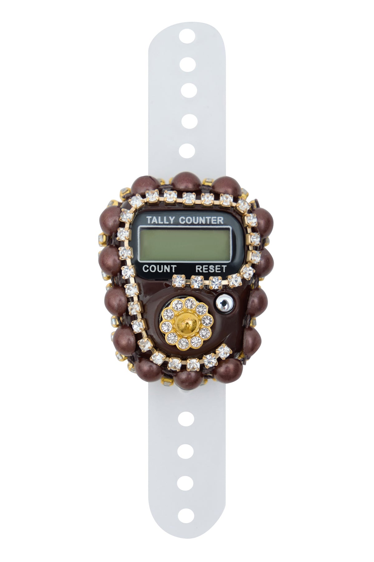 Çanta İçinde Flamlı Eşarp İnci Tesbih Taşlı Zikirmatik 10 Adet Mevlüt Hac Umre Hediyelik Set - 51