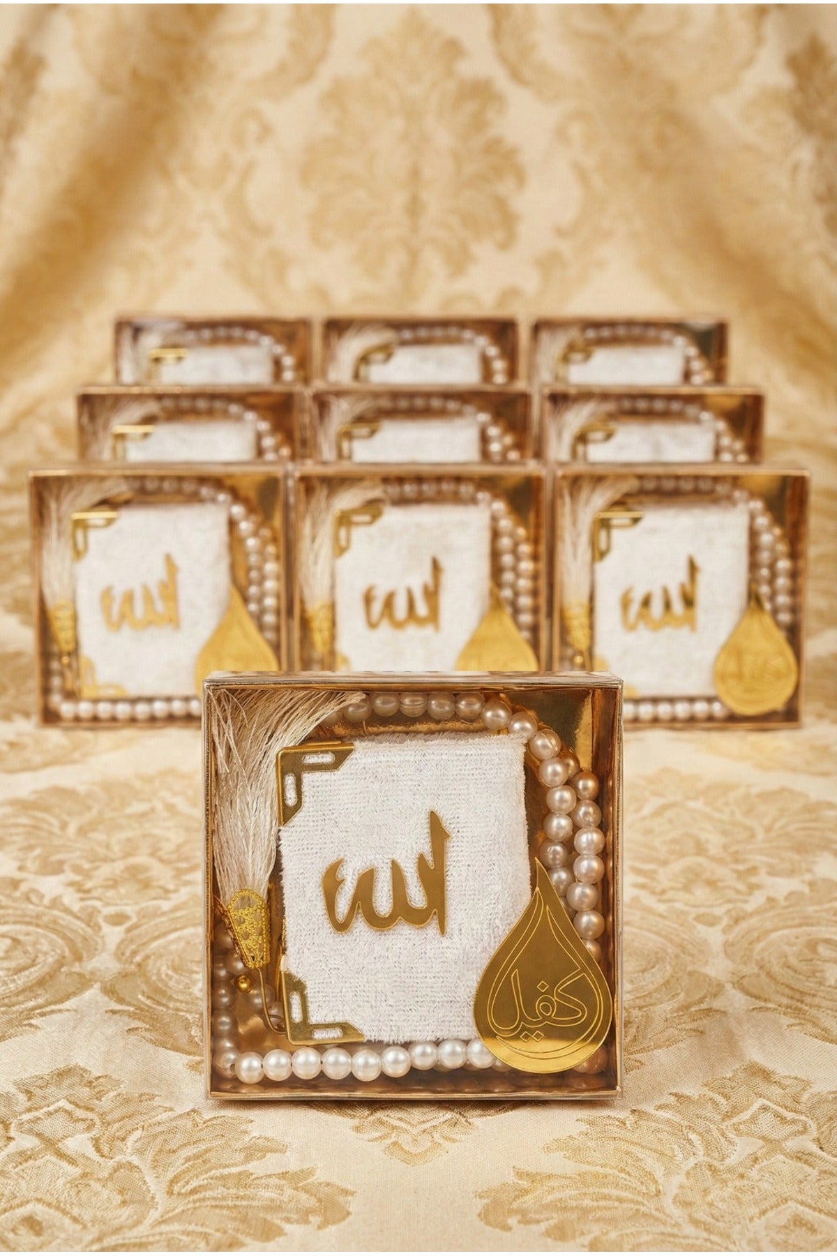 10 Adet Hediyelik Kutulu Mini Kur’an-ı Kerim Ve İnci Tesbih Mevlit Sünnet Hac Umre - 41