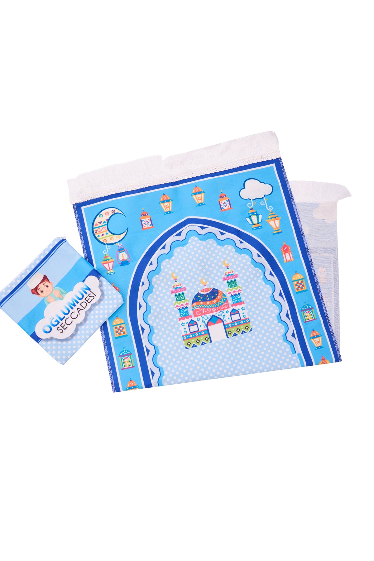 Dijital Baskılı Çocuk Seccade Çantalı Namazlık - 2