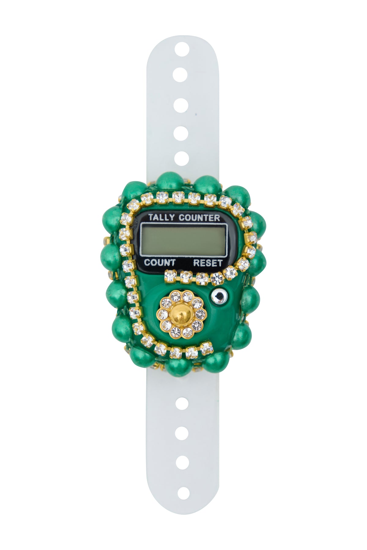 Çanta İçinde Flamlı Eşarp İnci Tesbih Taşlı Zikirmatik 10 Adet Mevlüt Hac Umre Hediyelik Set - 11