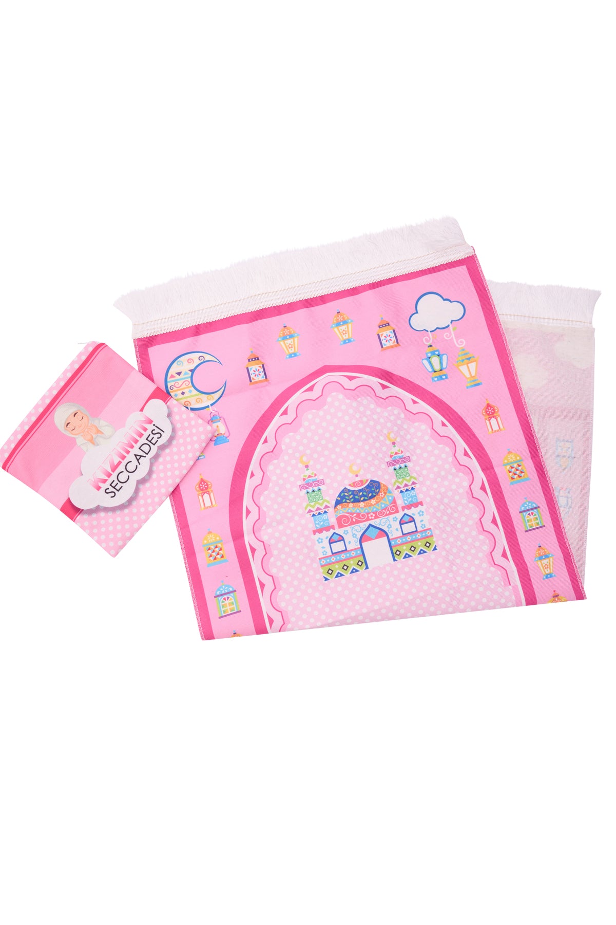 Dijital Baskılı Çocuk Seccade Çantalı Namazlık - 7