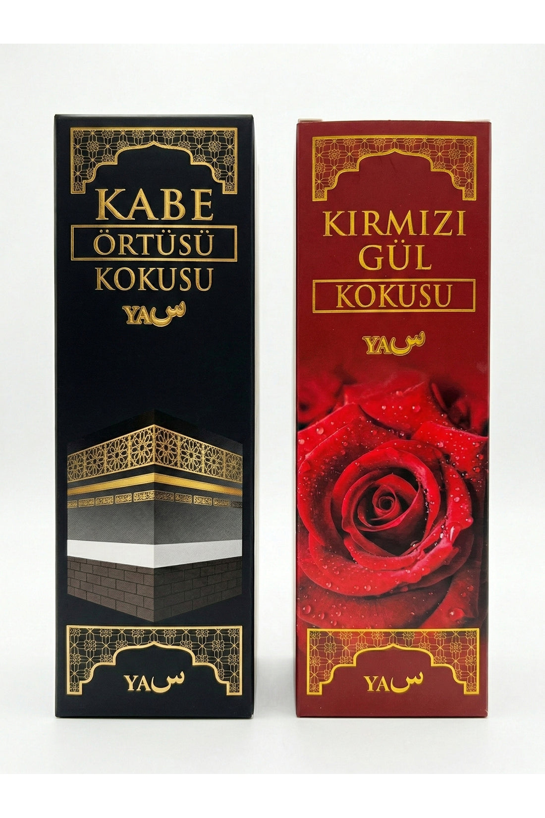 Kâbe Örtüsü & Kırmızı Gül Oda ve Kumaş Kokusu Seti 400 ml x 2