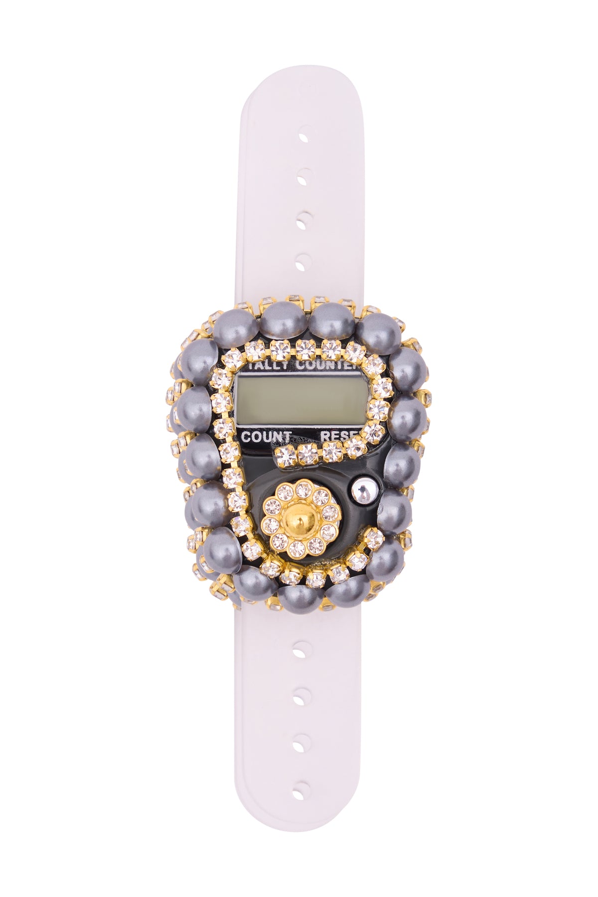 Çanta İçinde Flamlı Eşarp İnci Tesbih Taşlı Zikirmatik 10 Adet Mevlüt Hac Umre Hediyelik Set - 56