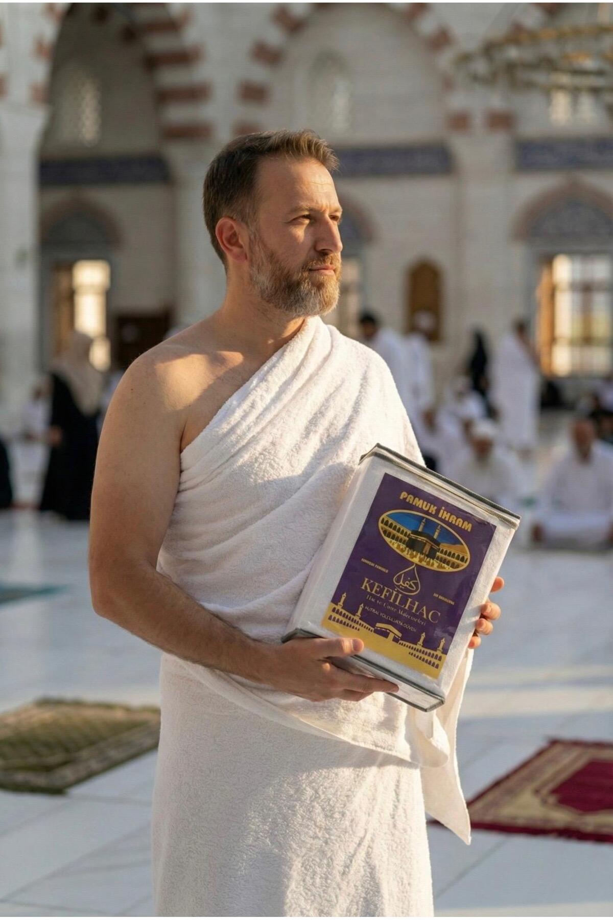 %100 Pamuklu İhram 1250gr Hafif Ve Terletmez Hac Umre İçin Uygun - 5