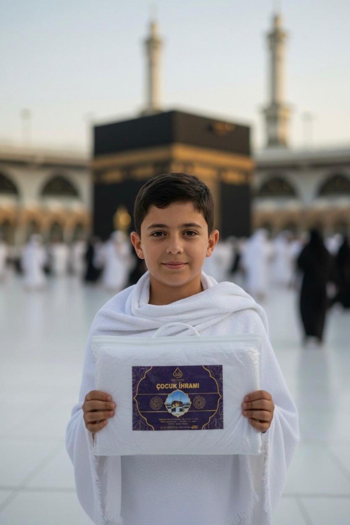 Çocuk İhramı 900gr %100 Pamuklu Hafif Ve Rahat - 3